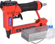 Dynastus Pneumatic Upholstery Staple Gun, 22 Gauge 3/8" Wide Crown Air Stapler K