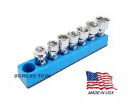 Mechanics Time Saver 3/8 Drive Magnetic Metric Hex Flex Universal Socket Holder