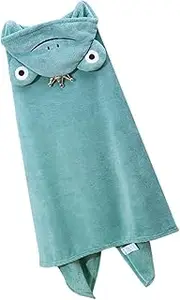 Kisangel Hooded Bath Towel Cartoon Bathrobe Thick and Absorbent Bathing Towel for Ages Years Design