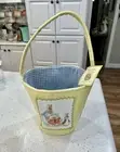 Pottery Barn Kids Peter Rabbit yellow Basket Easter Storage tote Bag