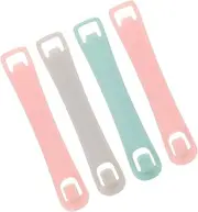 [DEARMAMY] 4pcs Practical Brassiere Strap Extenders Durable Bra Adjusters (random Color)