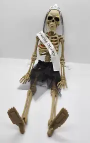 Spooky Village Dress Up Hanging Skeleton Posable Prom Queen Costume Halloween