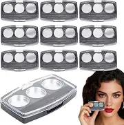 Qkbuza Empty Makeup Palette - 10X Compact Eyeshadow Tray Pan Packaging | Multifunctional Cosmetic Storage Box Creative Eye Shadow Container For Blush