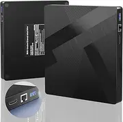 External Blu ray Drives Bluray Burner 40Gbps with HDMI/LAN Port, External Bluray Burner Support 100G Disc R/W External Blueray/DVD Drive for PC Windows Linux MacOS