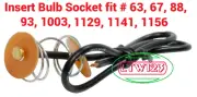 (2) Pig Tail Insert Bulb Socket fit Bulb # 1141,1156,63, 67,1003,89,93