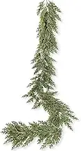 Gomat 6Ft Christmas Pine Garland - Realistic Cedar Artificial Cypress Greenery for Holiday Mantel Fireplace Table Centerpiece Decor