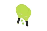 Lazy Dayz Summer Wooden Beach Bats and 2 Balls Green