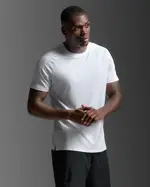 Aero Tee, 2XU, XS, White/Silver Reflective, Male