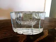 Mikasa Lead Crystal Oblong Chunky Ashtray or Trinket Dish