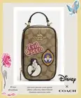 NWT COACH CC761 DISNEY X PATCHES EVA Sig CC Leather Phone Crossbody KHAKI MULTI