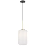 Karen Brass Opal Glass Pendant Light