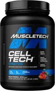 MuscleTech CellTech Creatine Powder, Micronized Creatine, Creatine HCl, Fruit