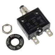 3 Amp Push Button Circuit Breaker 125-250V AC 50V DC L1 Series Manual Reset 3A