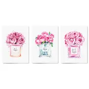 Set of Perfume Bottle Fashion Bedroom Wall Art #6