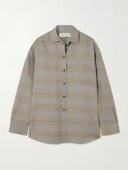 [RÓHE] RÓHE - Checked Twill Shirt - Blue - FR 38 FR 38 Blue