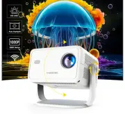 360° Projector Native 1080P 4K 650ANSI Android 11 Auto Keystone Focus WiFi6 BT5.