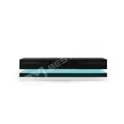 RGB LED Light 180cm TV Stand Cabinet Entertainment Unit 2 Drawers Furniture BK