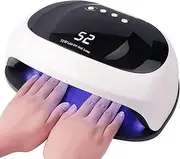 UV LED Nail Lamp Professional Nail Dryer for Gel Polish Led Lamp for Gel Nails 4 Timers White (White)(White)