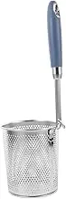 CRILSTYLEO Cooking Helper Stainless Steel Strainer Spoon Noodle Strainer with Fine Sieve Easy to Clean