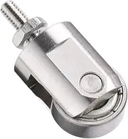 Justivana Roller Point for Dial Indicator 10mm Diameter Wheel M2.5 Thread Stainless Steel Roller Measuring Easy Install Easy to Use