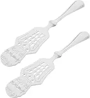 Mikinona Hollow-Out Absinthe Dripper Fine Mesh Strainer Spoon Stainless Steel Absinthe Filter for Bar Home Use