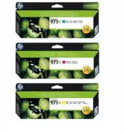 GENUINE Original HP 971XL 3 Colours Value Pack Ink Cartridge Cyan Magenta Yellow