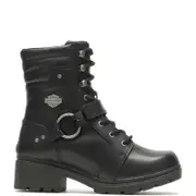 Harley-Davidson Adult Womens Tegan 6" Lace Harness Motorcycle Boots Black US 9