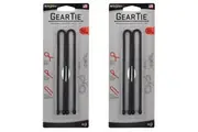 4pc Nite Ize Gear Tie 12in Reusable Rubber Twist Wire Cord Cable Organiser Black