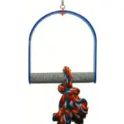 [Elite Pet Products] Acrylic Swing with Grit Perch - Small