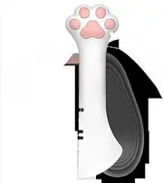 Cat Paw Can Opener Silicone Mini Spatula Scooping Can Food Opener Lid Mini Spatula for Pet Canned Food Cat Manual Can Opener (White)