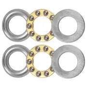 F10-18M Thrust Ball Bearing 10x18x5.5mm Brass with Washers ABEC3 2pcs