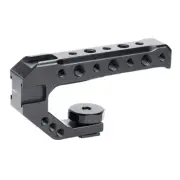 Universal Aluminum DSLR Camera Rig Top Handle Three Cold Shoe Adapter Mount B