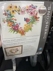 Dimensions Wildflower Wreath Cross Stitch 70-35336 Kit Flowers