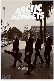 Arctic Poster Monkeys Music Vintage Poster Canvas Painting Wall Art Picture Home Decor Print For Bedroom Living Room Dorm Study Bar Office 12x18inch(30x45cm)