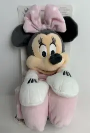 HTF NWT Disney Store Pink Polka Dot Minnie Mouse Plush Baby Security Blanket Toy