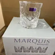 Marquis Waterford MARKHAM Double Old Fashioned Whiskey Glasses Set Of (4) 165188