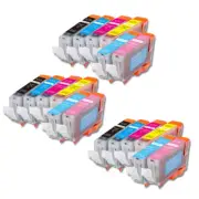 18 New Ink Pack w/ smart chip for Canon CLI-8 PC PM iP6600D iP6700D