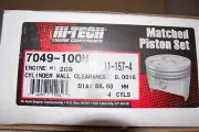 Hi-Tech 7049-100M (.040) Set of 4 Pistons for 20R Toyota