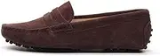 [ZIRIA] Shoes Women Leather Spring Flat Shoes Casual Loafers Slip On Women's Flats Shoes Lady Driving Shoes Chocolate