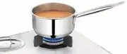 Stainless steel Saucepan Saute pan with Stainless steel Lid 2.3 Liter Fry Pan