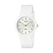 Casio Analogue Water Resistant White Resin Band MQ24B-7B