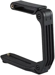 Uonlytech 1 PC Shaped Camera Stabilizer Bracket for DSLR Mobile Phones Lightweight Portable Multipurpose for Low Angle Video Image Filming Black