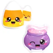 CLEARANCE Halloween Cuties Candy Corn and Cauldron Cake Topper Set of 2