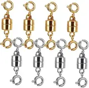 COHEALI 8pcs Metal Magnetic Necklace Clasps Bracelet Connectors Jewelry DIY Clasp for DIY Jewelry Making