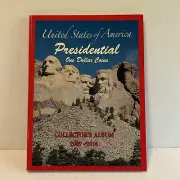 United States Of America Presidential One Dollar Coins Collector Album 2007-2016