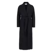 [Harris Wharf London] Harris Wharf London Belted Lapels Coat 40 IT BLACK