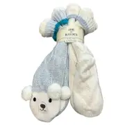 Jane and Bleecker Women's 2 Pack Sherpa Lined Slipper Socks Blue