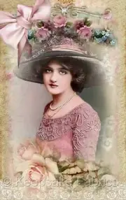 Whimsy Dust Victorian Lady Quilt Block Multi Szs FrEE ShiP WoRld Wide (W58