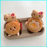 三麗鷗 NIKO SANRIO HELLO KITTY 漢堡包可愛毛絨吊墜生日禮物女孩背包魅力鑰匙扣毛絨玩具