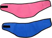 2Pcs Pet Cooling Towel Lightweight Ice Scarf for Dogs Cats Breathable Collar for Summer Outdoor Activities Prevent Heatstroke for Walking Jogging